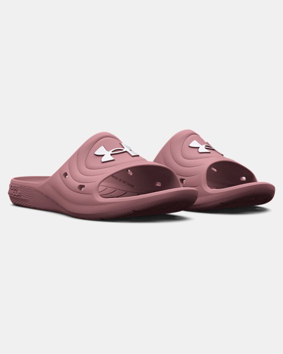 รองเท้าแตะ UA Locker IV สำหรับผู้หญิง in Pink image number 3